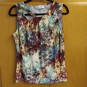 NWOT, Jones Studio Sleeveless Blouse SZ M